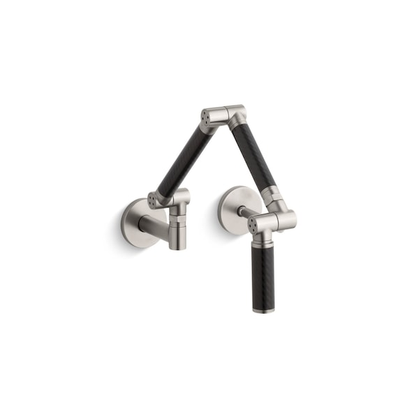 Kohler Karbon WallMount Kitchen Faucet With Black Tube 6228C12VS Zoro